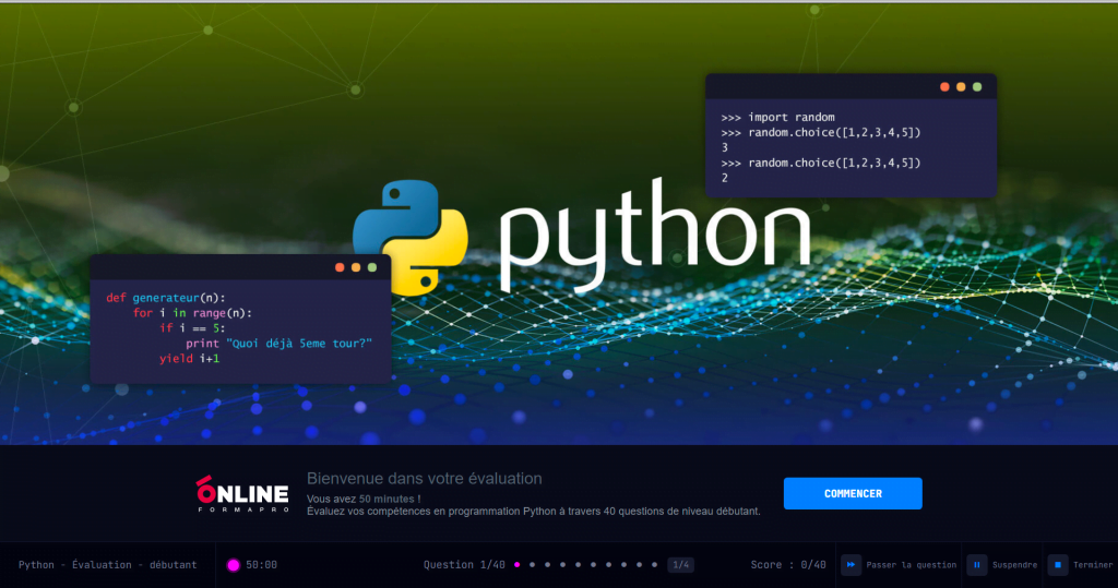 Formation concepteur développeur dapplication PYTHON C++ JAVA RESEAUX SECURITE INITIATION Falcon Academy Compétences professionnelles