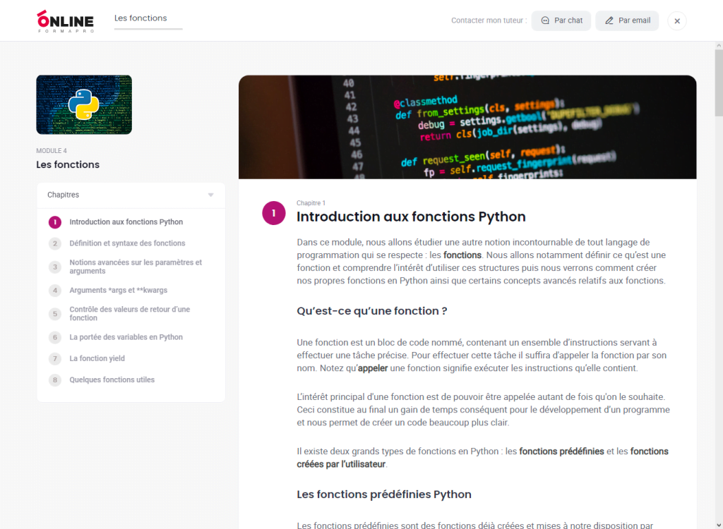 Formation concepteur développeur dapplication PYTHON C++ JAVA RESEAUX SECURITE INITIATION Falcon Academy booster votre carrière cpf opco pole emploi