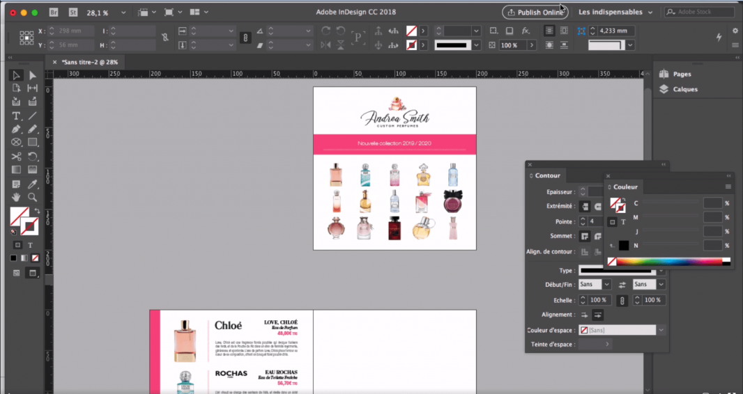 Formation InDesign Falcon Academy Apprenez en ligne cpf opco pole emploi