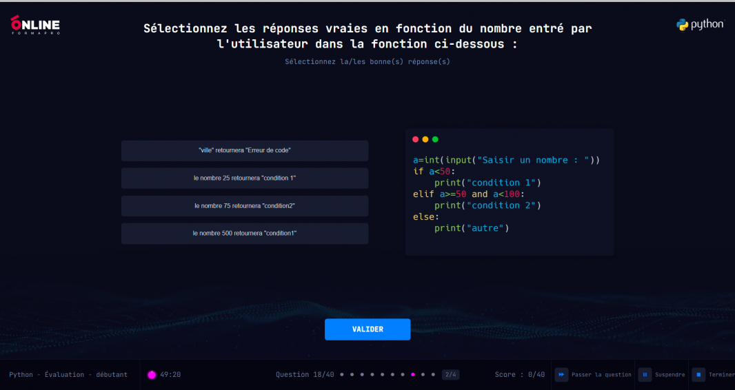 Formation Python Falcon Academy Objectifs professionnels