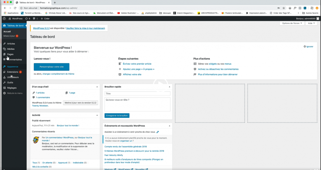 Formation Wordpress Falcon Academy Apprenez en ligne cpf opco pole emploi